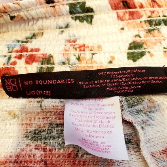 No Boundaries Pink Floral Fringe Hem Flowy Lounge Shorts - Picture 5 of 5